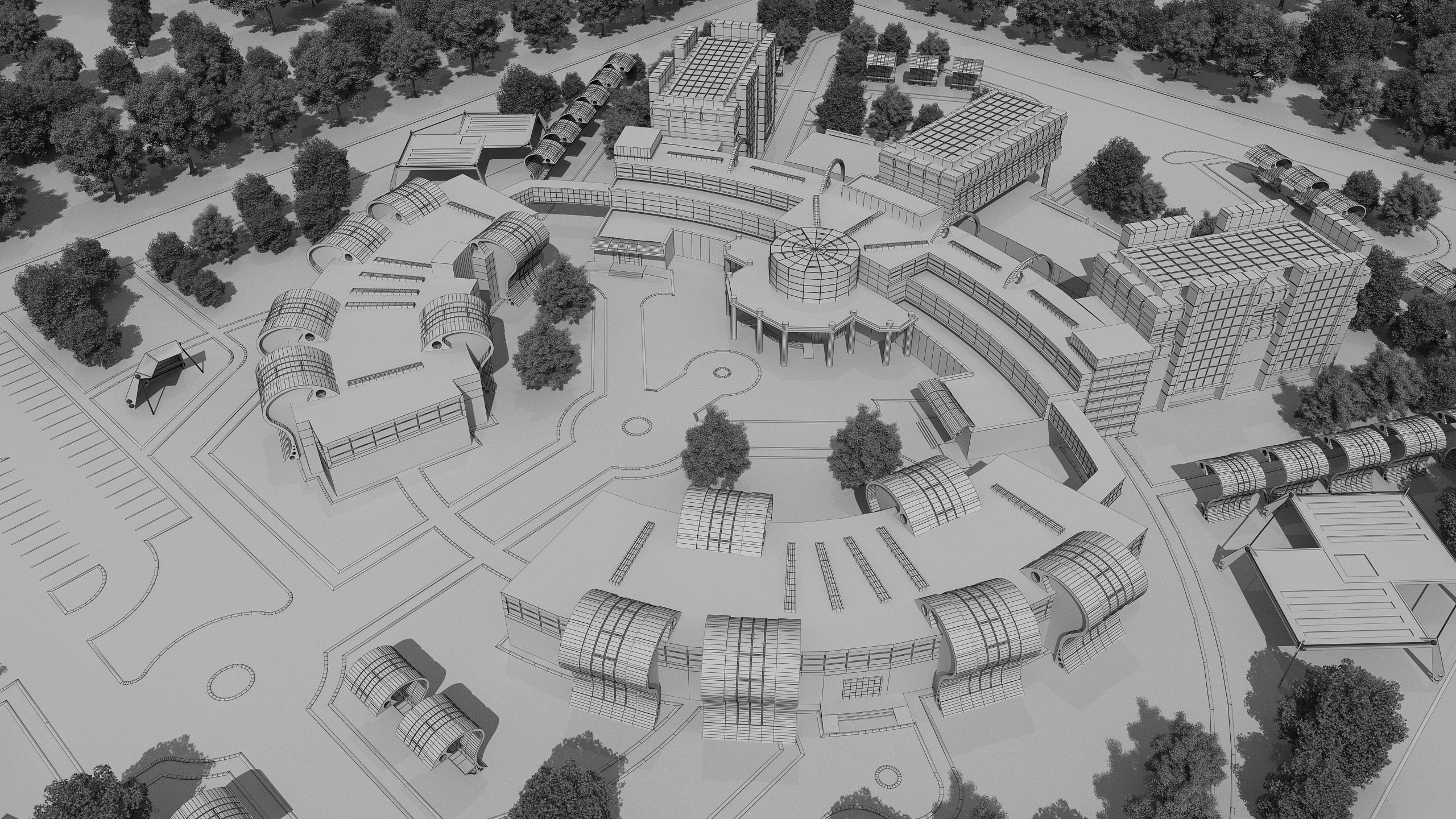 0131 - Hospital Architecture Project 3D model_14