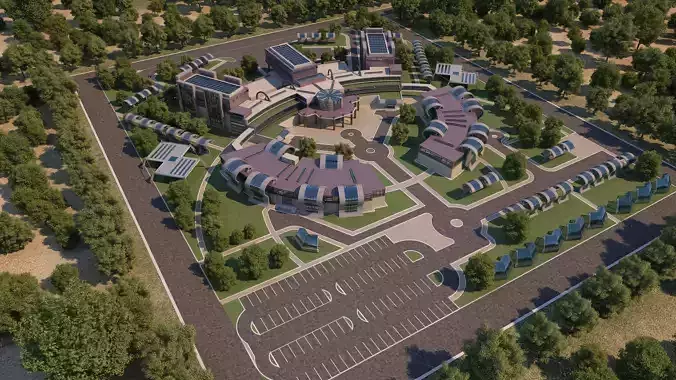 0131 - Hospital Architecture Project 3D model