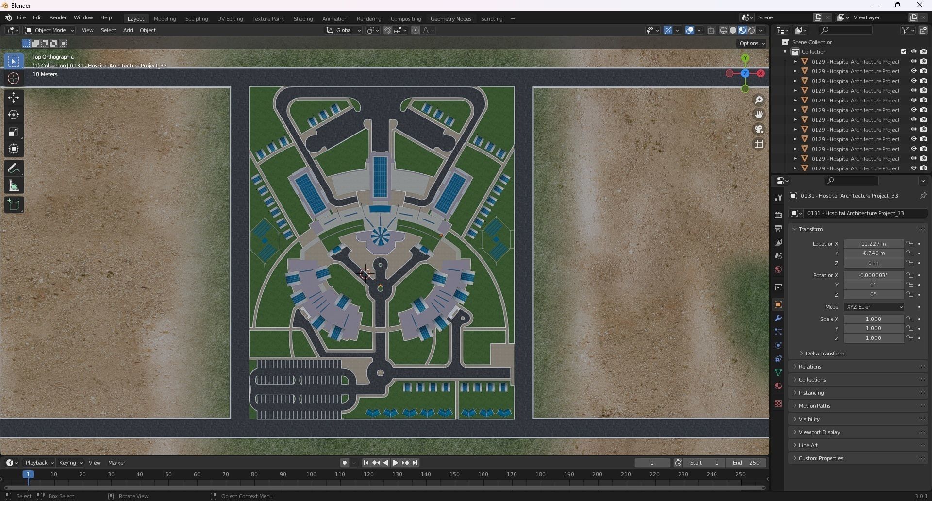 0131 - Hospital Architecture Project 3D model_29