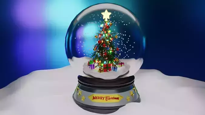 Christmas Tree Snow Globe