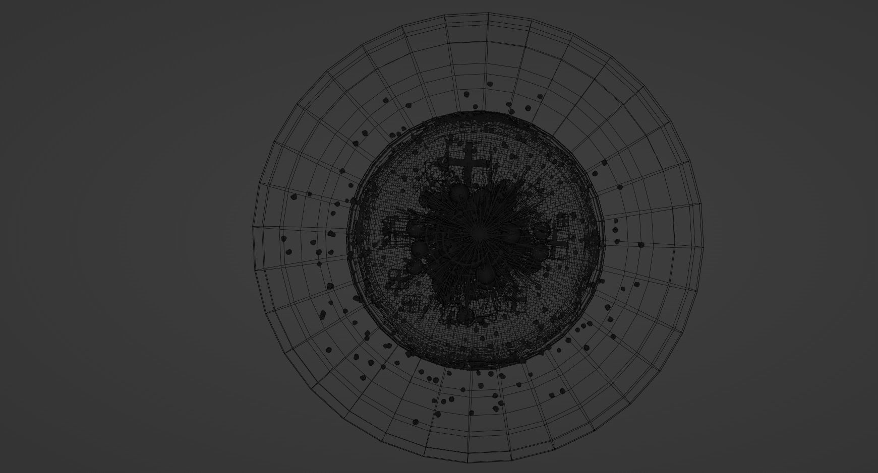 Christmas Tree Snow Globe Low-poly 3D model_6