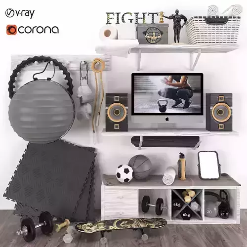 black and gray and brown sport set - home gym