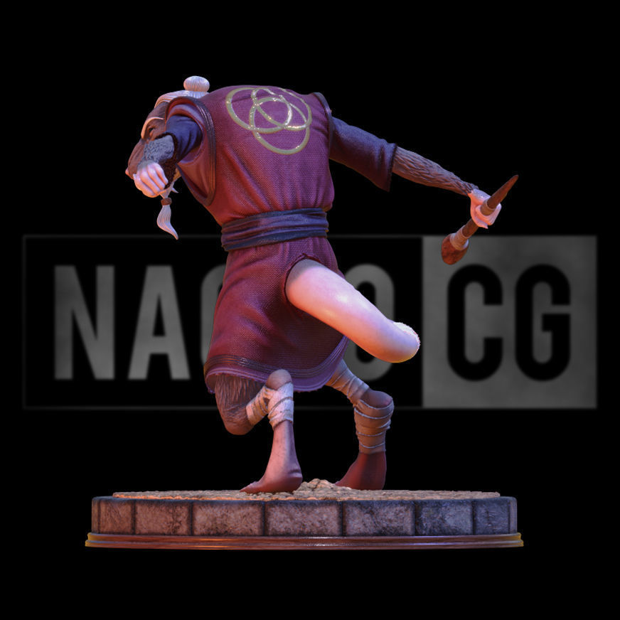 Fan Art Splinter from TMNT - Statue  3D print model_4