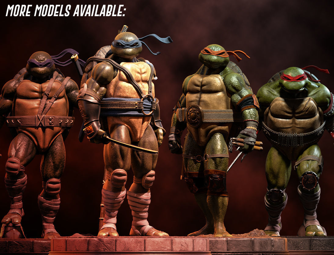 Fan Art Splinter from TMNT - Statue  3D print model_6