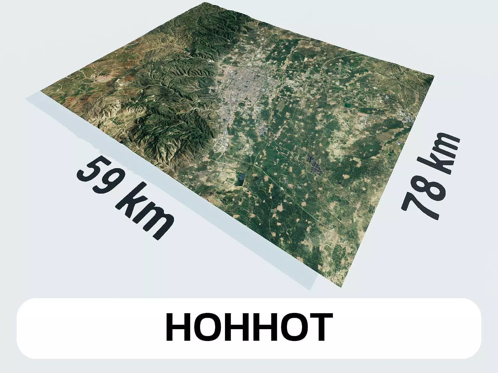 Hohhot China City Landscape 3D Model 3D model
