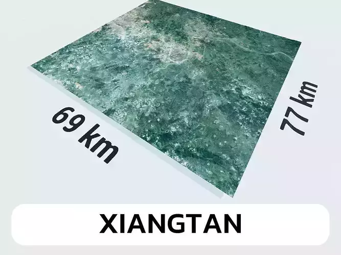 Xiangtan China City Landscape 3D Model