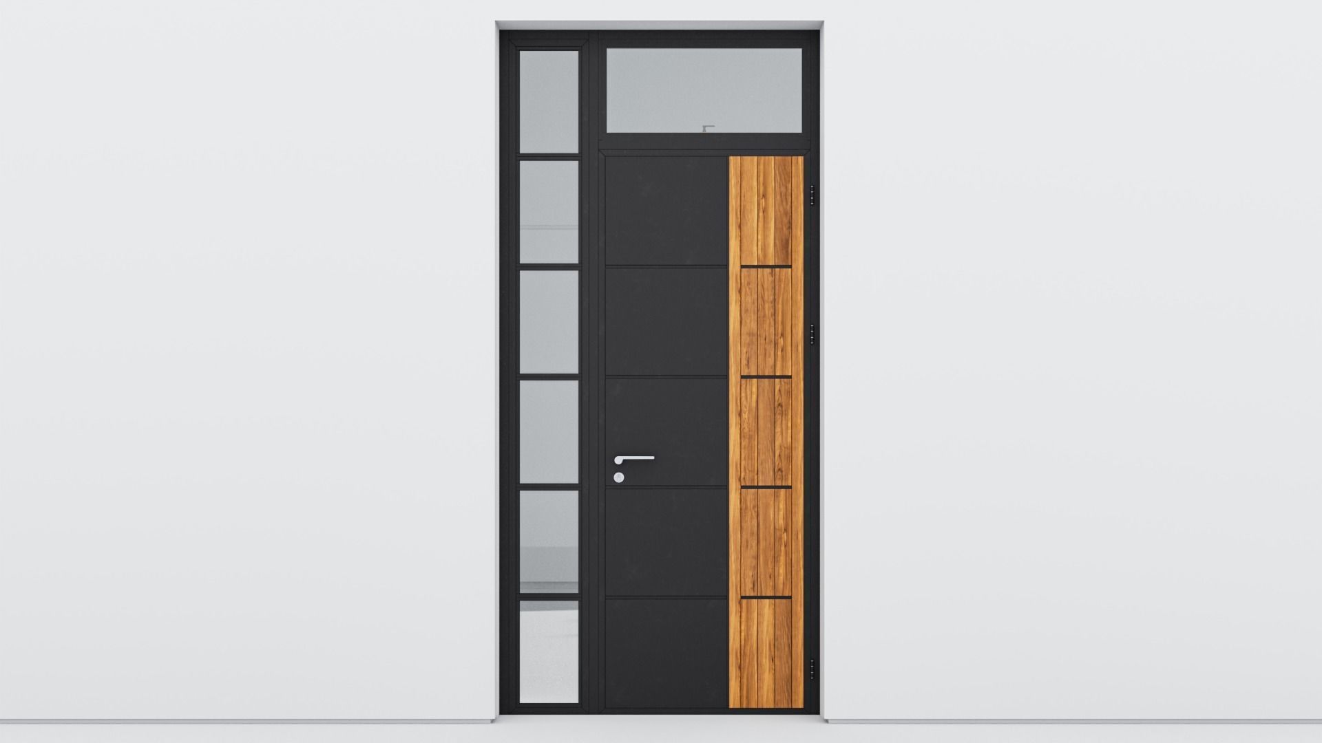 Aluminium door 206 3D model_3