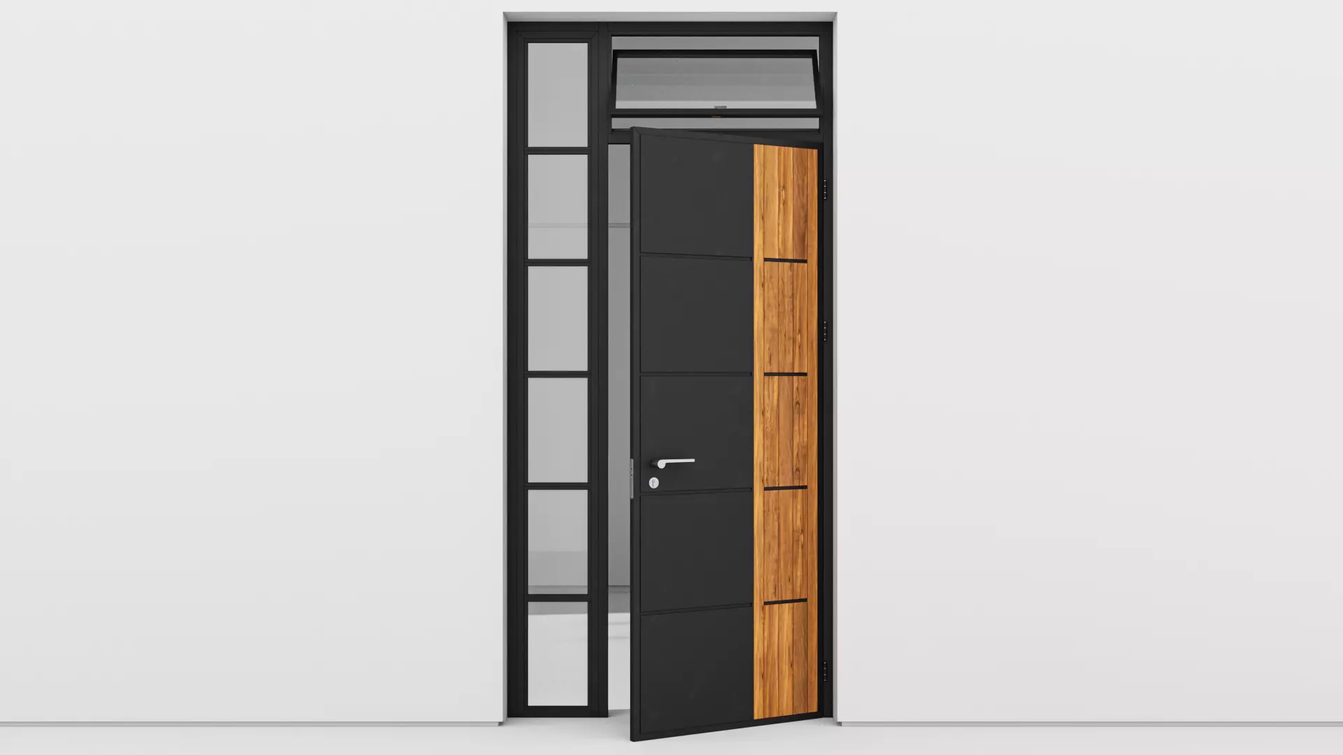 Aluminium door 206 3D model_0