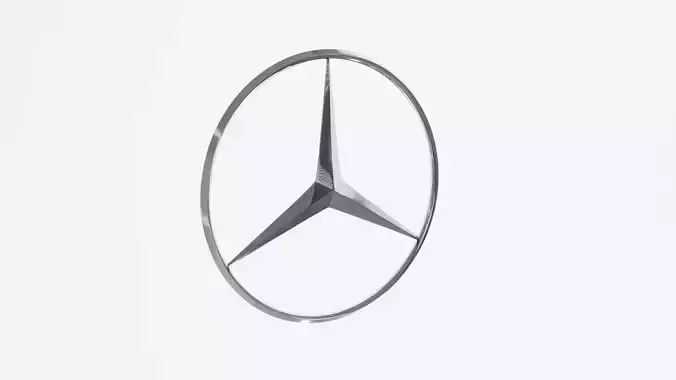 Mersedes Benz Emblem Logo 3D model