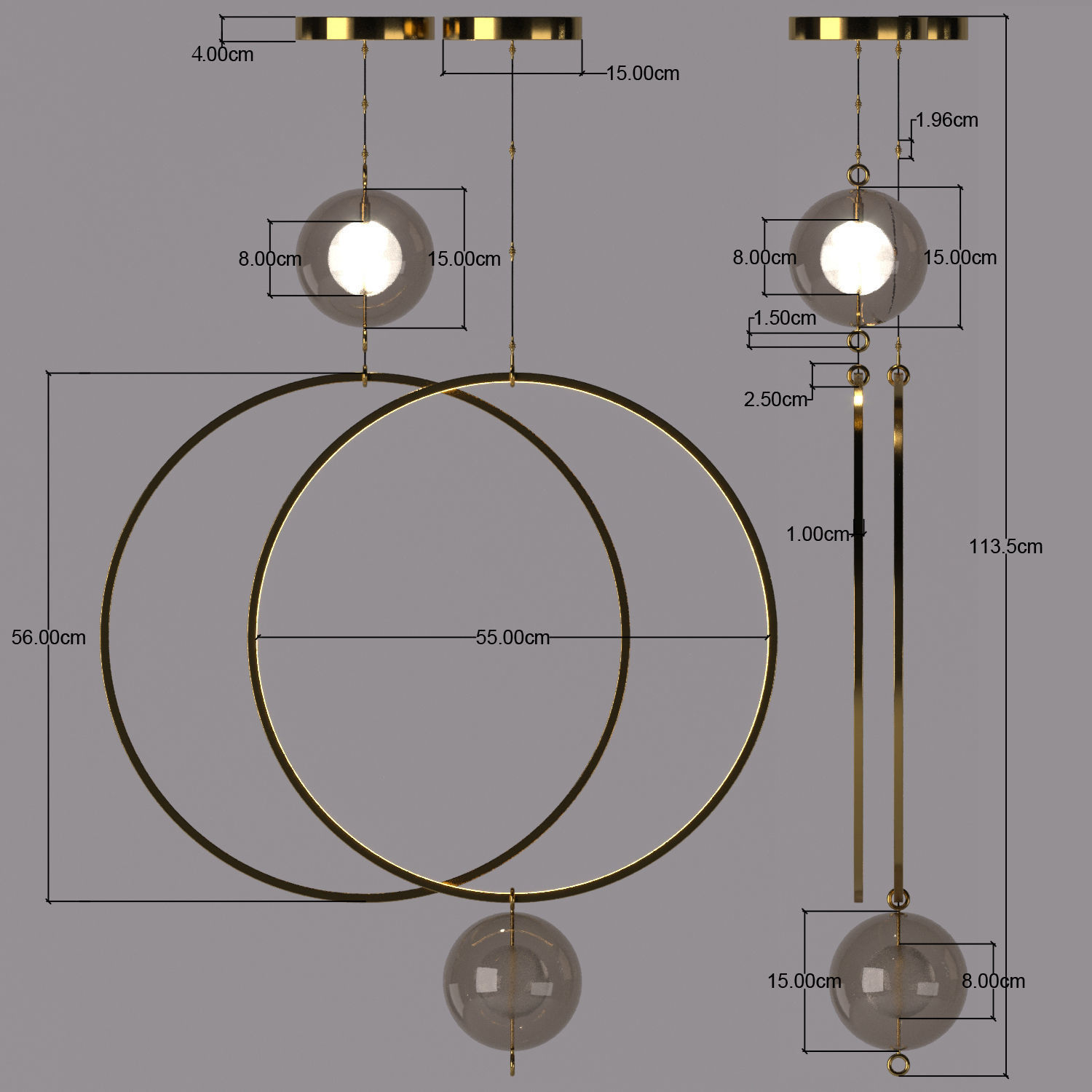 pendant ring light 3D model_6