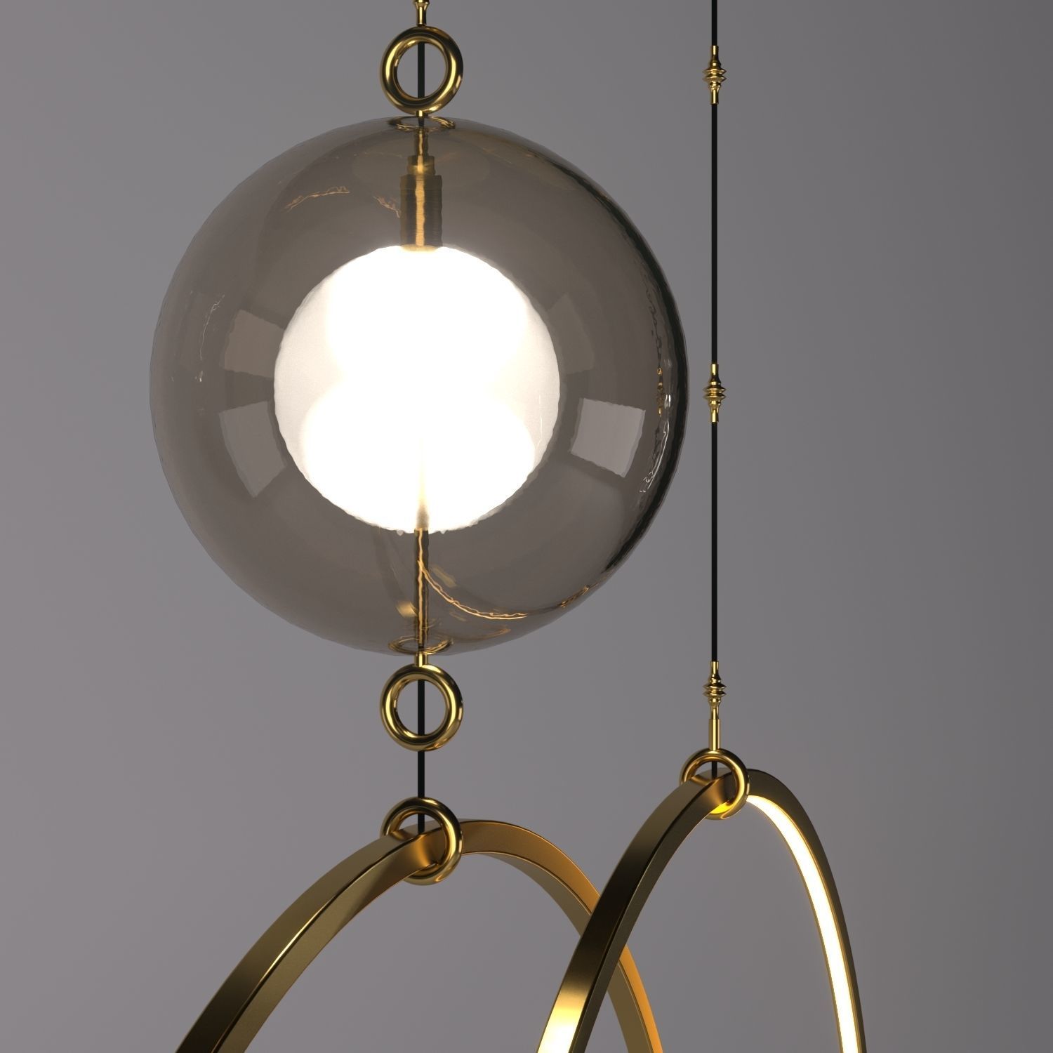 pendant ring light 3D model_3