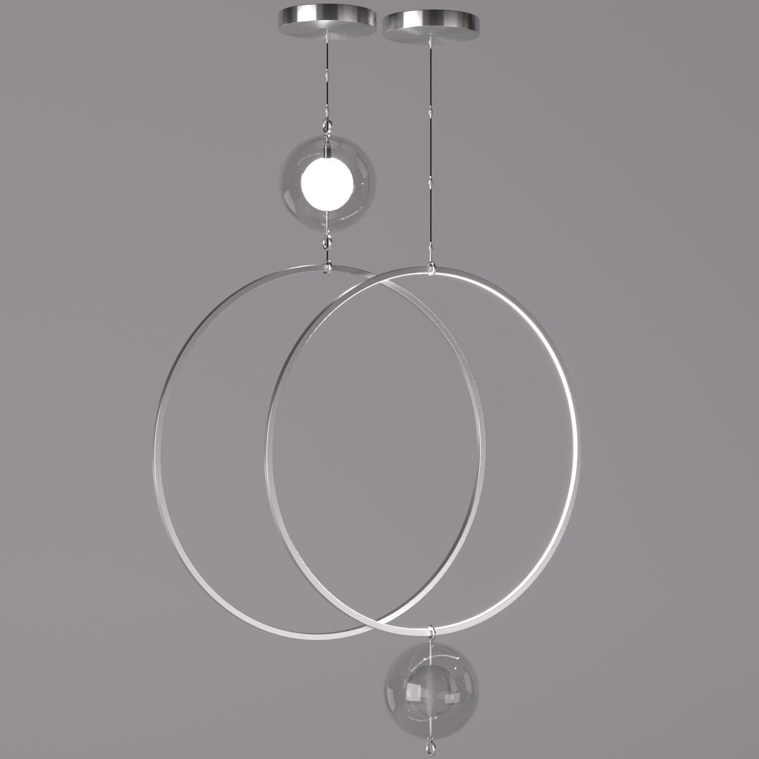 pendant ring light 3D model_1
