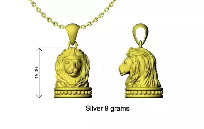 King Lion Pendant Design