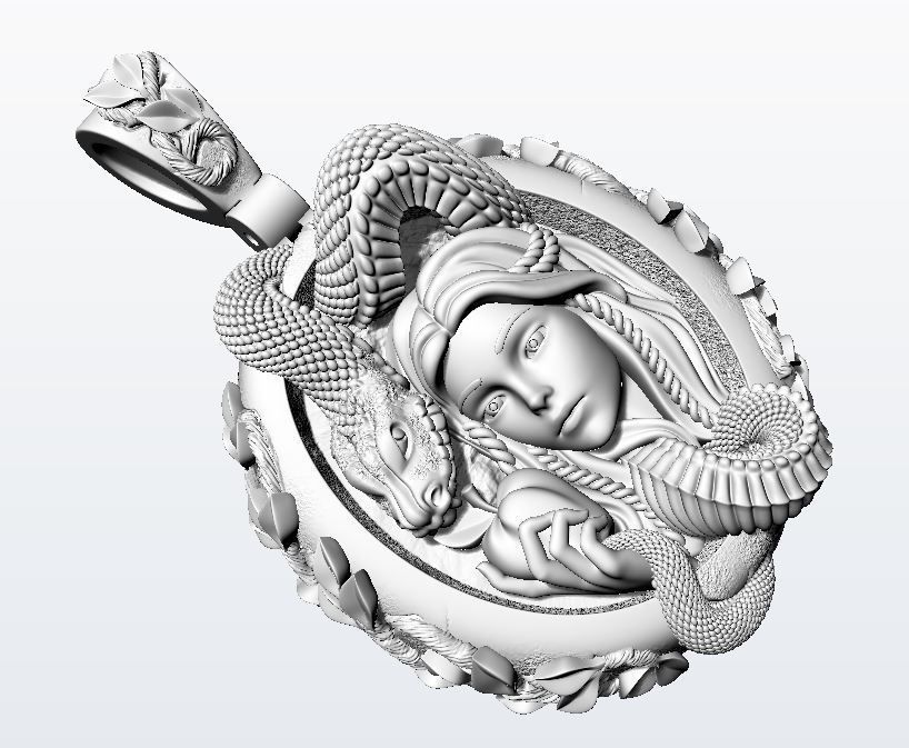 Eve pendant 3D print model_9