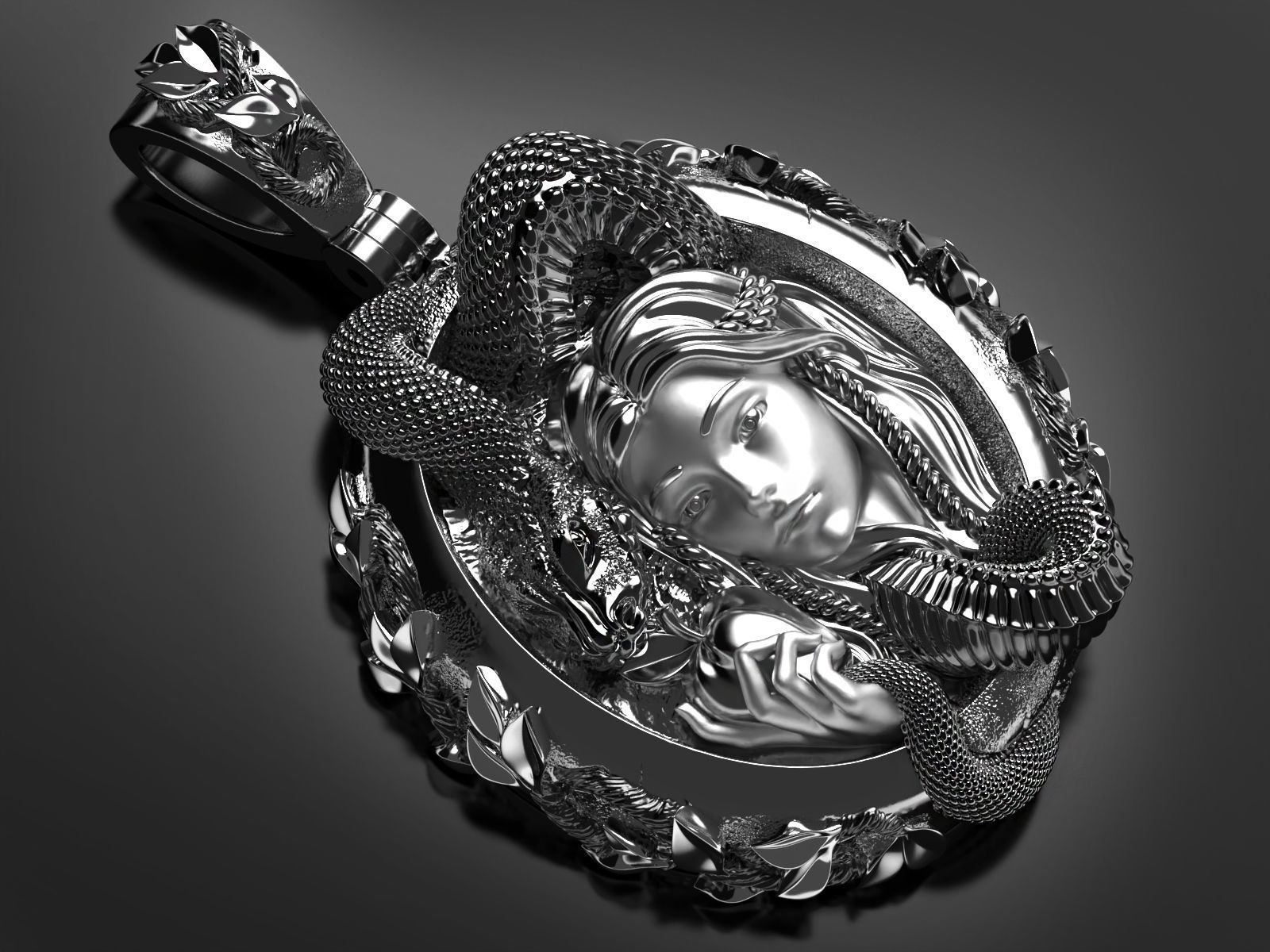 Eve pendant 3D print model_4