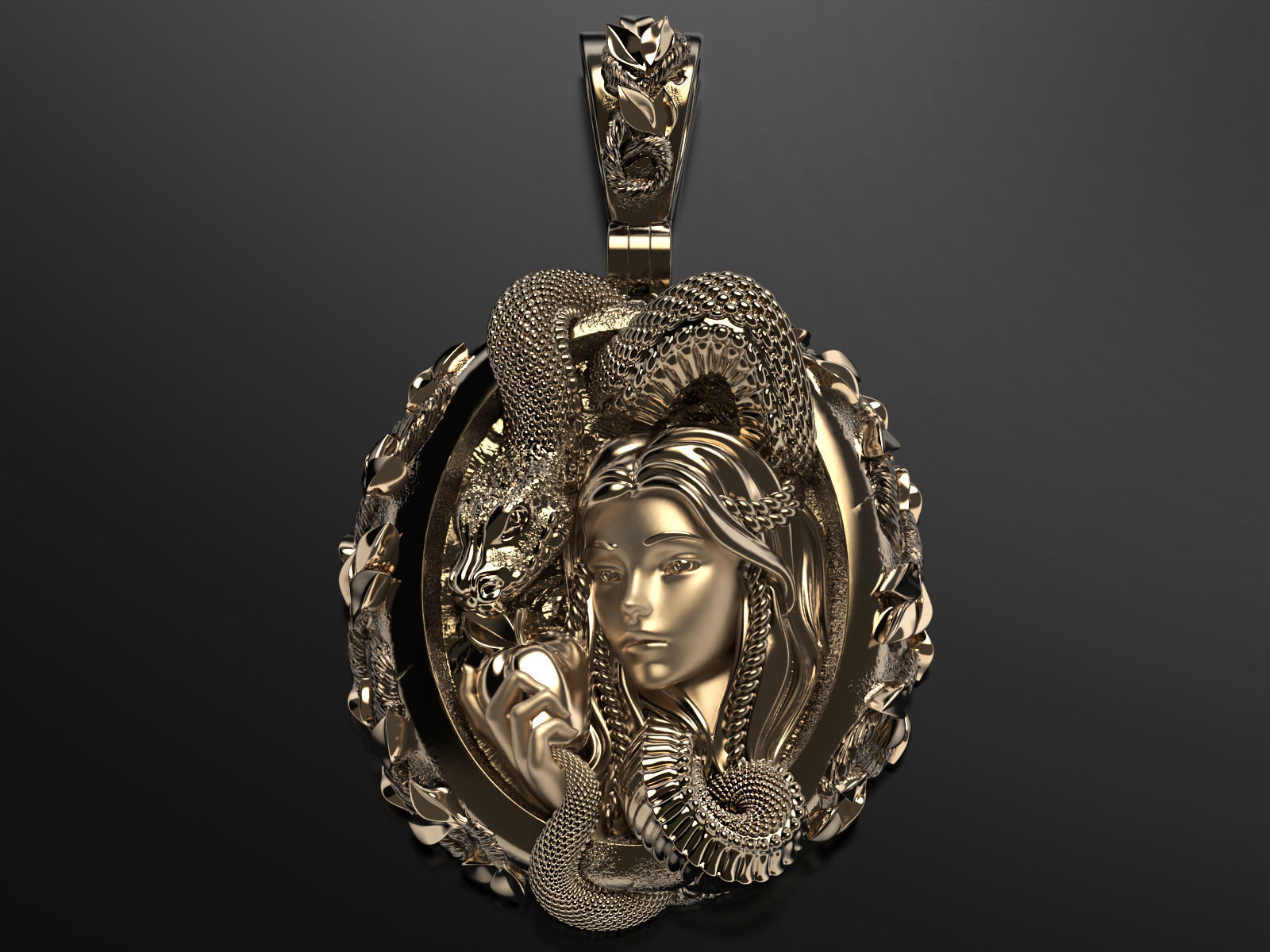 Eve pendant 3D print model_1