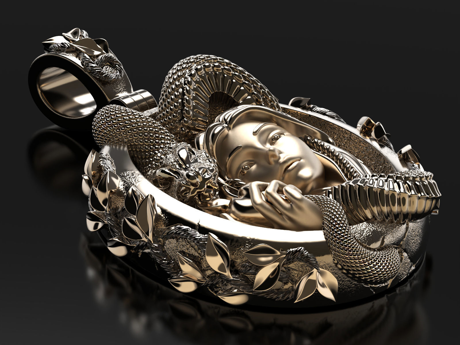 Eve pendant 3D print model_5