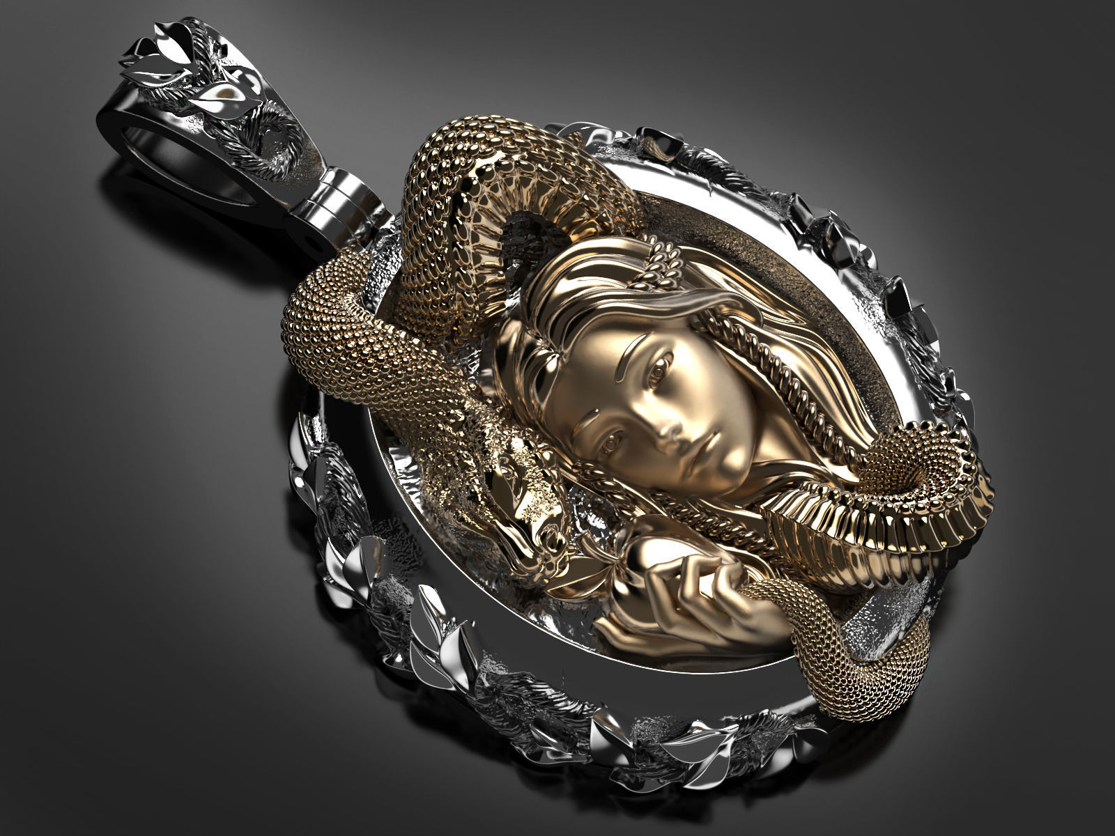 Eve pendant 3D print model_3