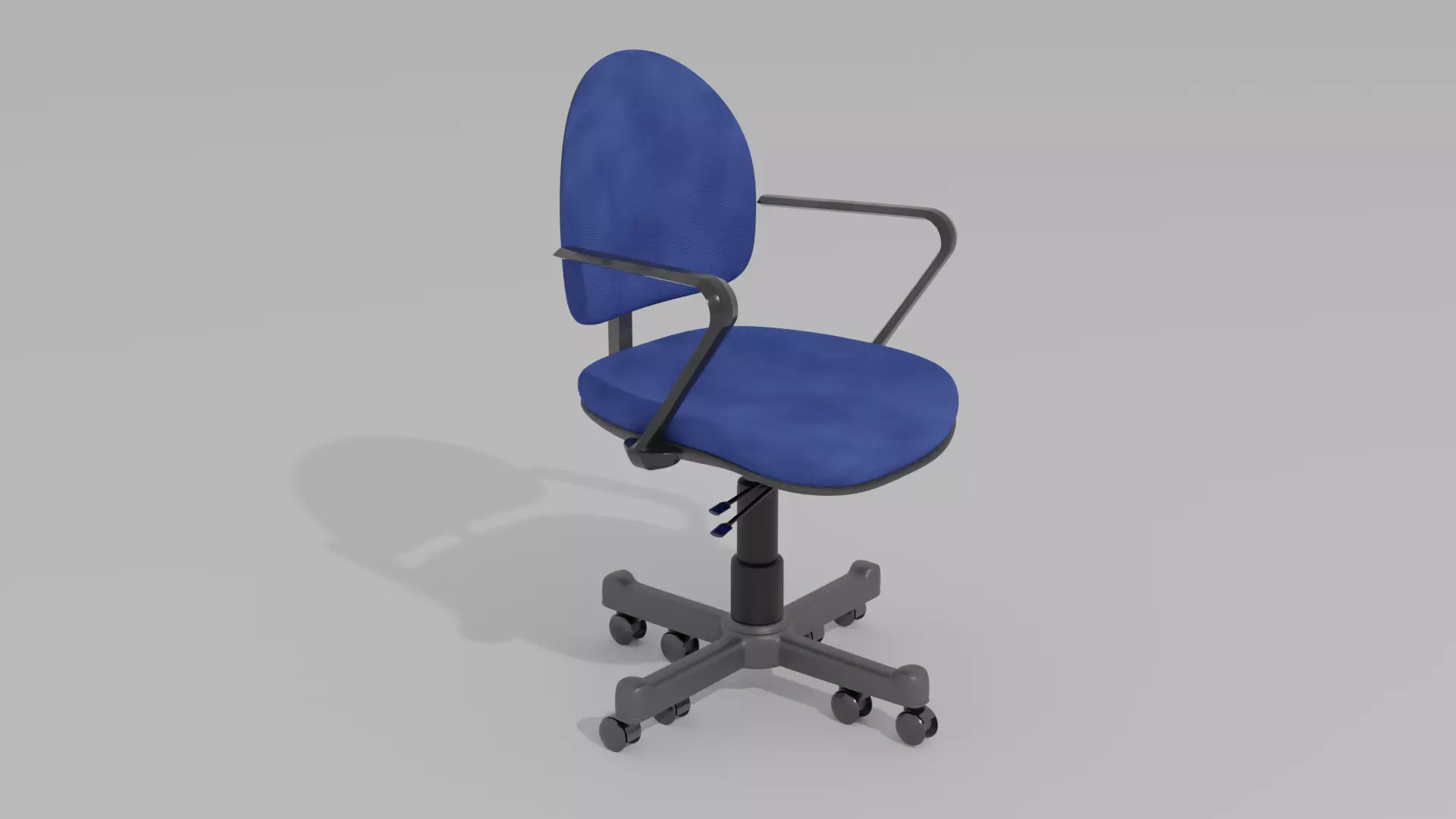 office chair  Low-poly 3D model_0