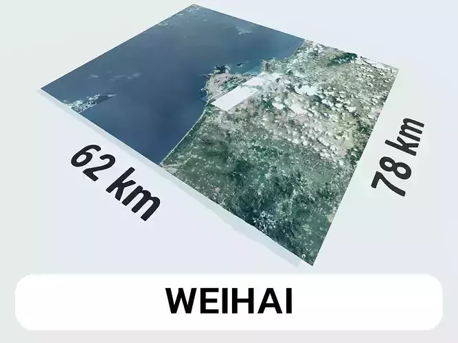 Weihai China City Landscape 3D Model