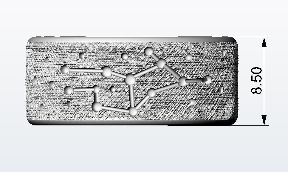 Virgo silver ring with constellations 3D print model_9