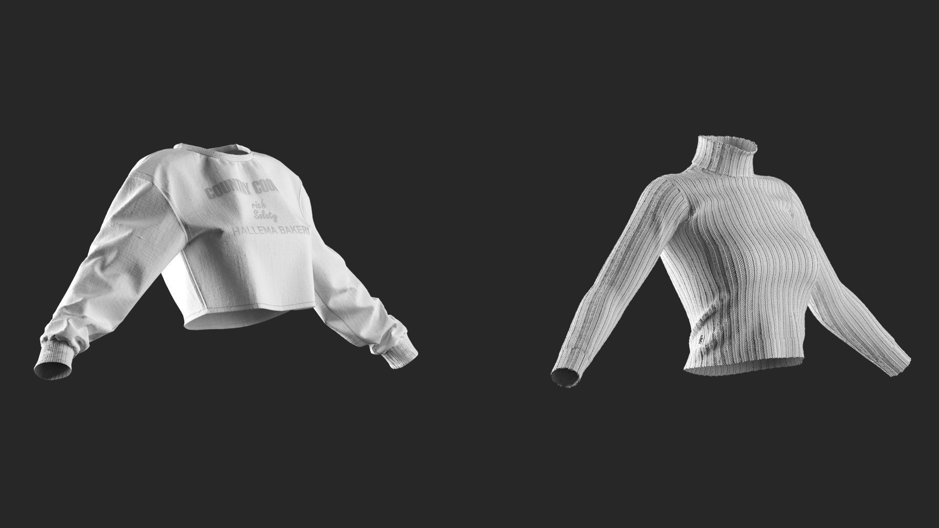 3 in 1 Basic Womens Clothes Pack -BUNDLE-20 OFF- Marvelous - CLO 3D Model Collection_13