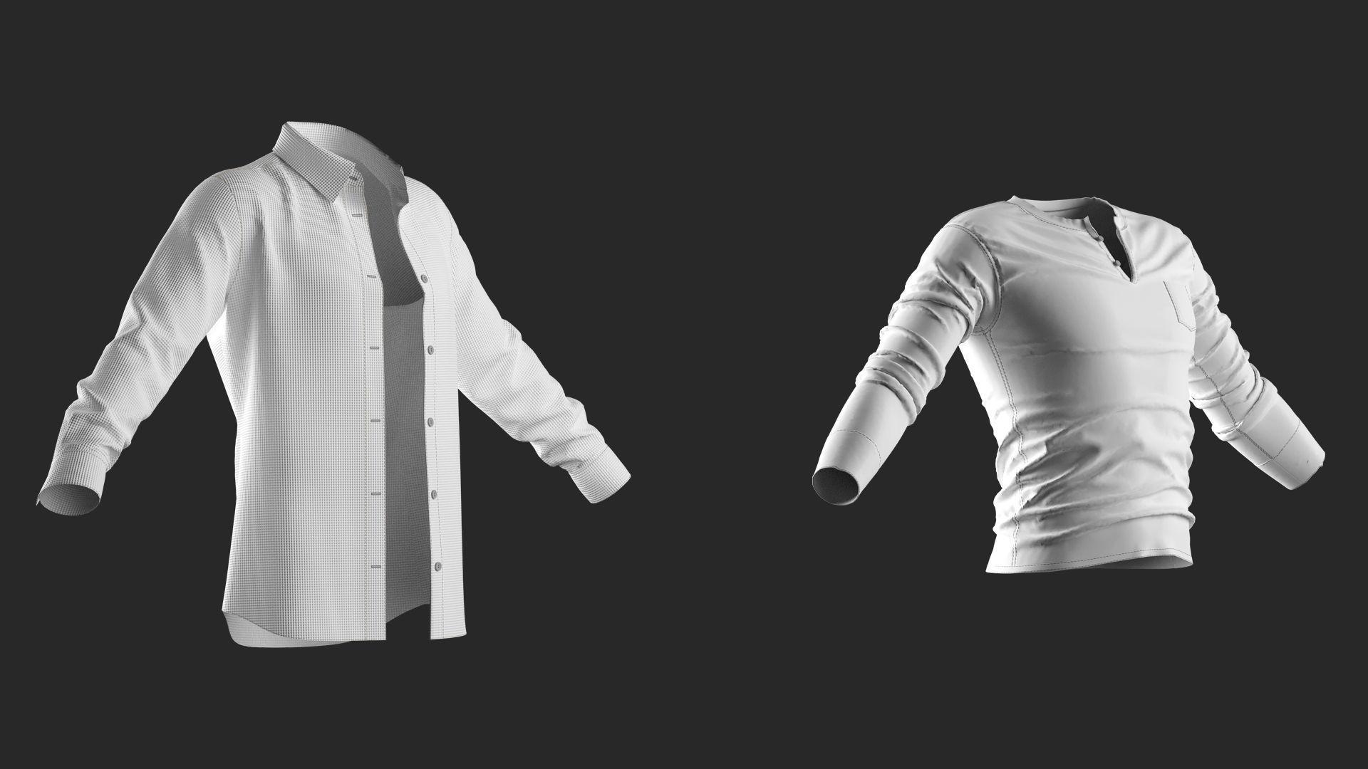 3 in 1 Basic Womens Clothes Pack -BUNDLE-20 OFF- Marvelous - CLO 3D Model Collection_8