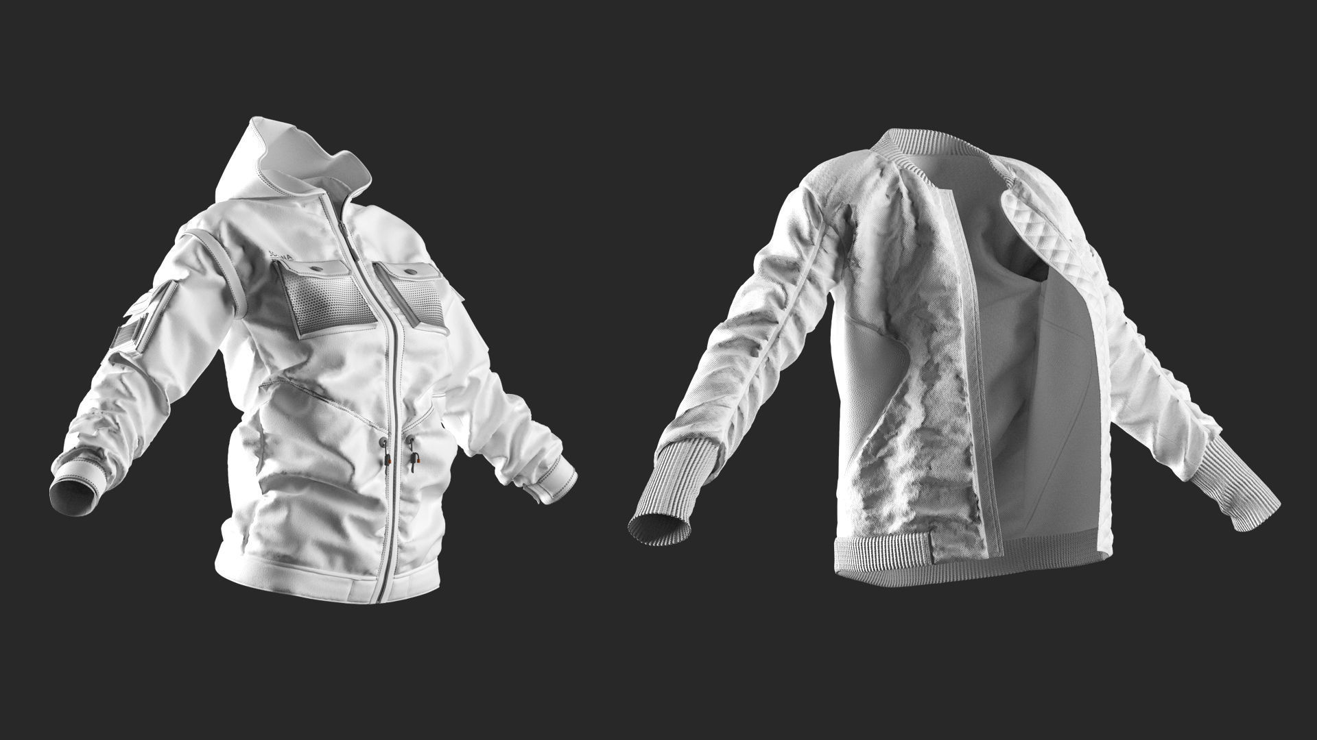 3 in 1 Basic Womens Clothes Pack -BUNDLE-20 OFF- Marvelous - CLO 3D Model Collection_24