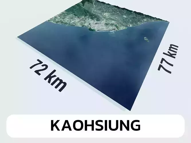 Kaohsiung Taiwan City Landscape 3D Model