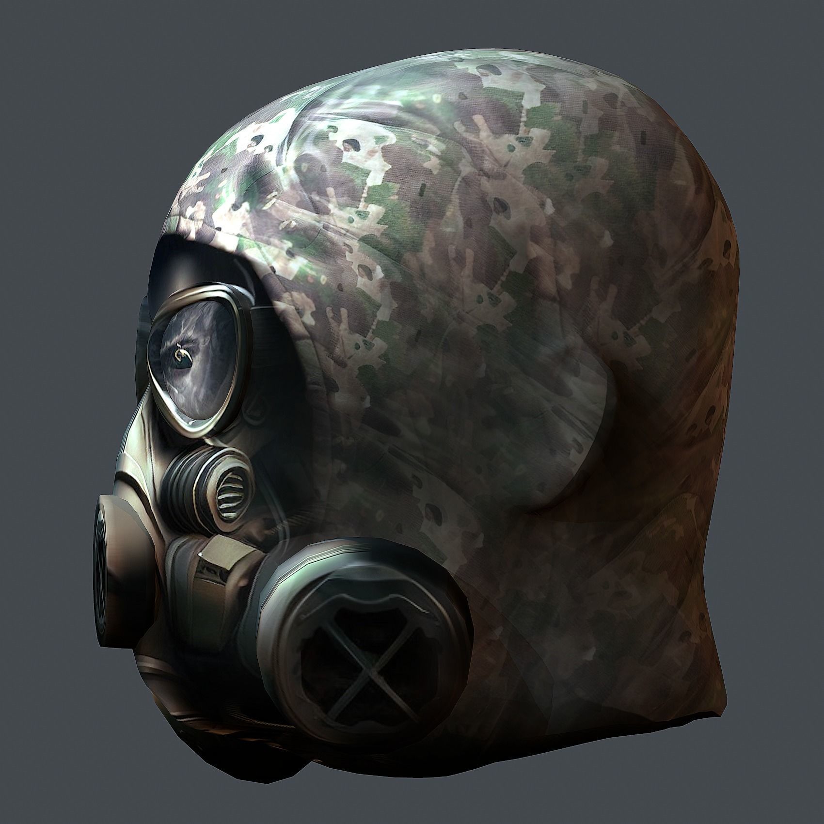 Helmet 3d model military combat Military Low-poly Low-poly 3D model_8