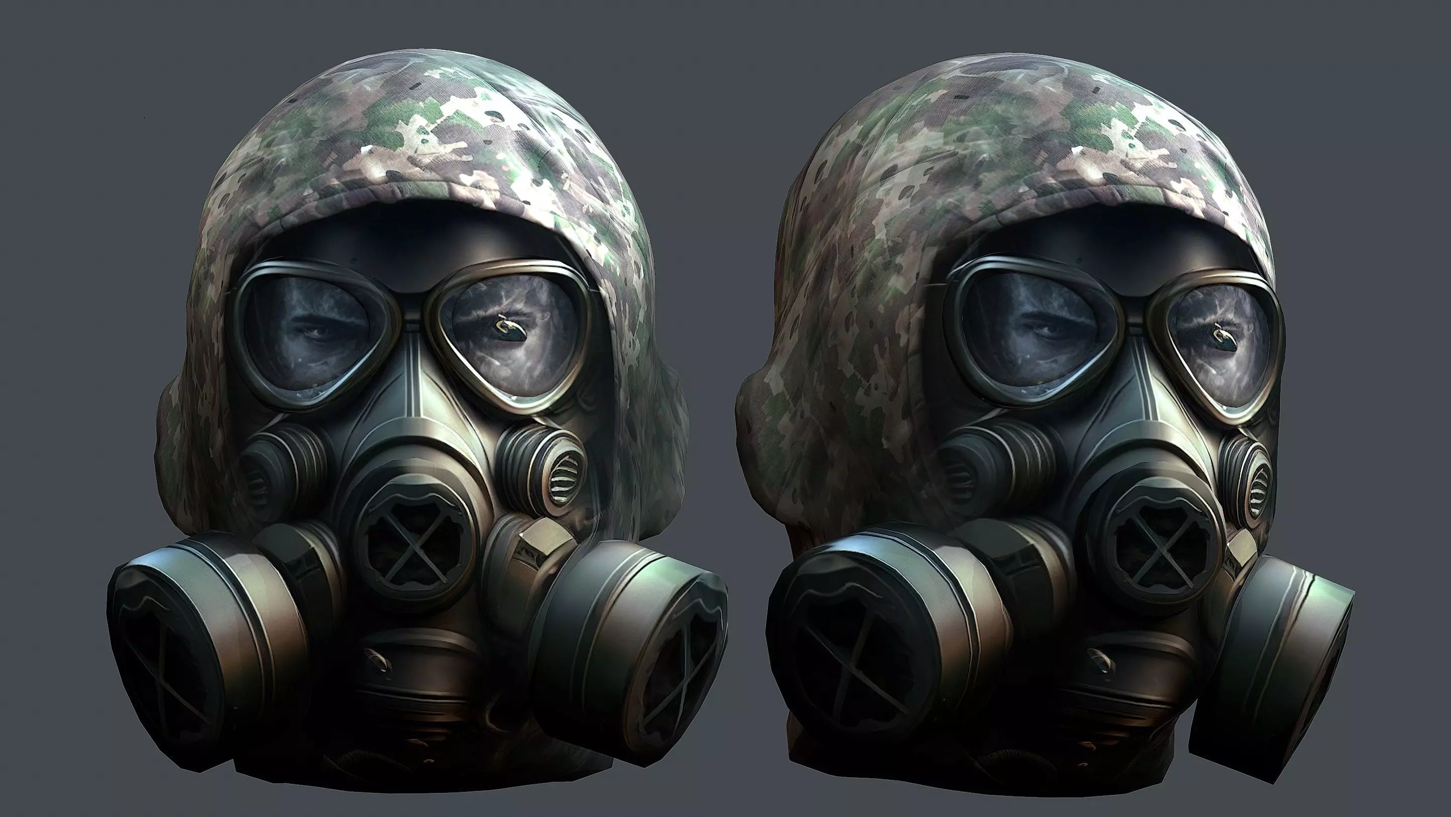 Helmet 3d model military combat Military Low-poly Low-poly 3D model_0