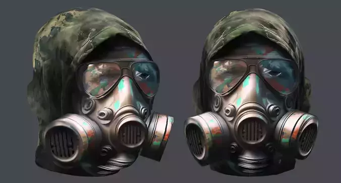 Helmet 3d model military combat Military Low-poly