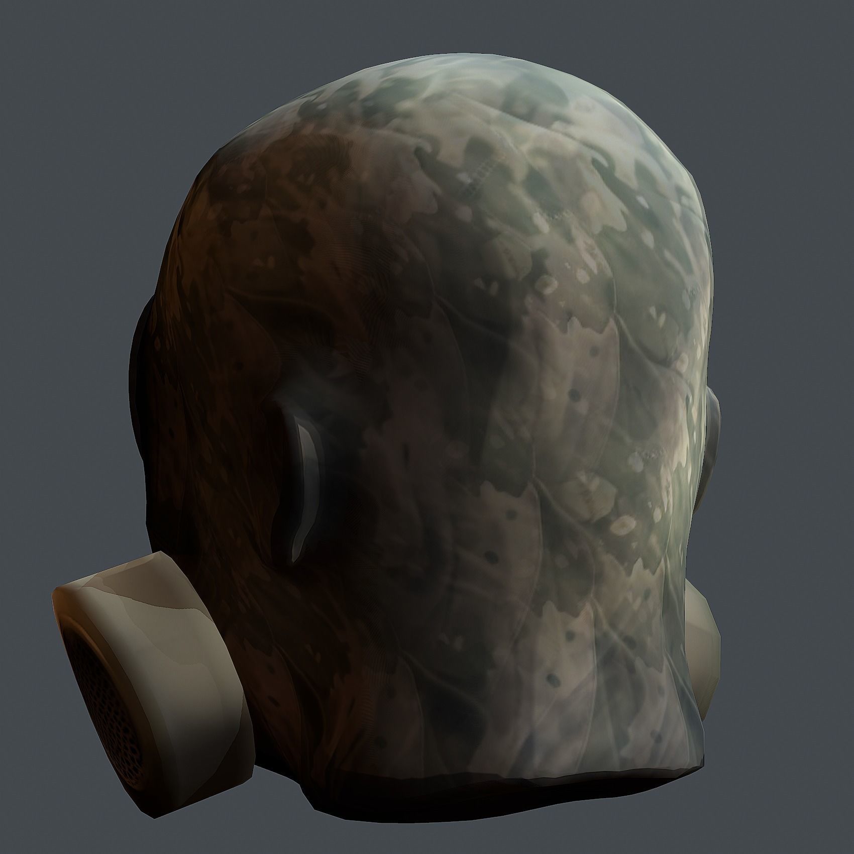 Helmet 3d model military combat Military Low-poly Low-poly 3D model_6
