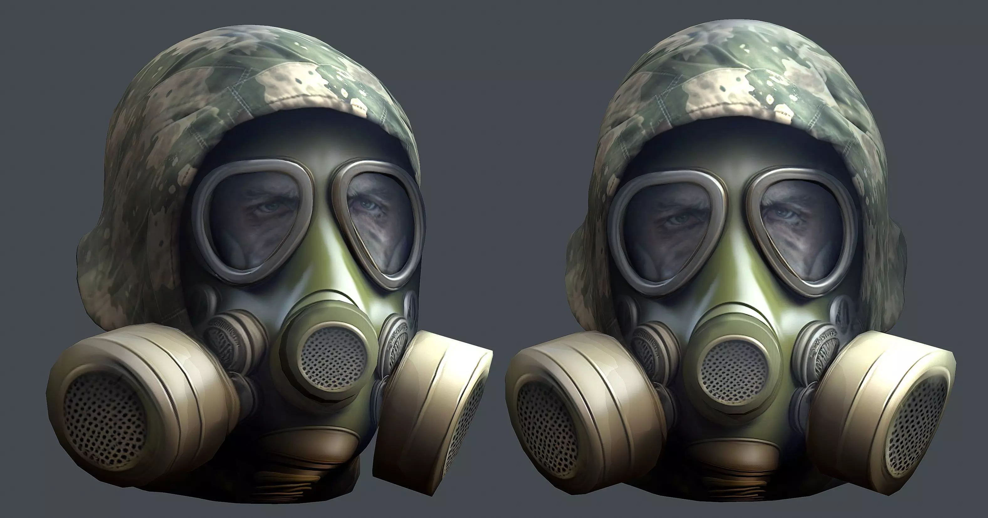 Helmet 3d model military combat Military Low-poly Low-poly 3D model_0