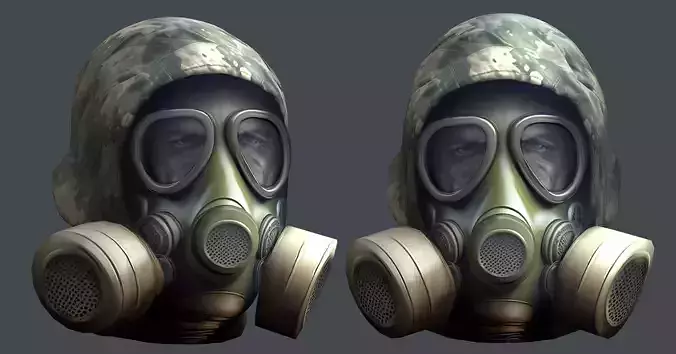 Helmet 3d model military combat Military Low-poly