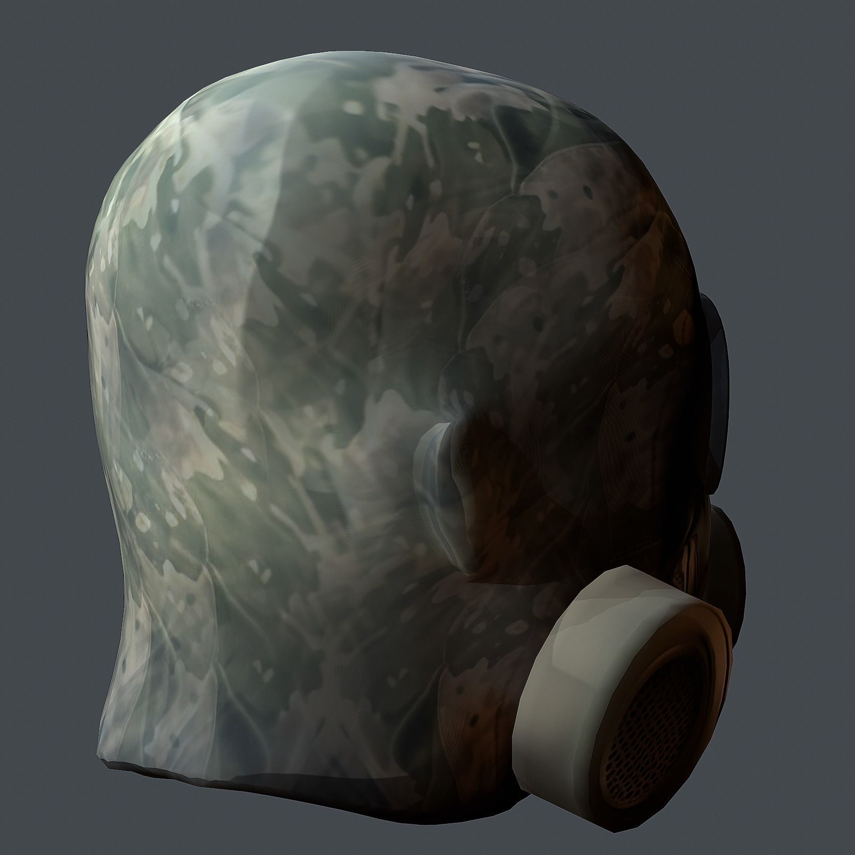 Helmet 3d model military combat Military Low-poly Low-poly 3D model_7