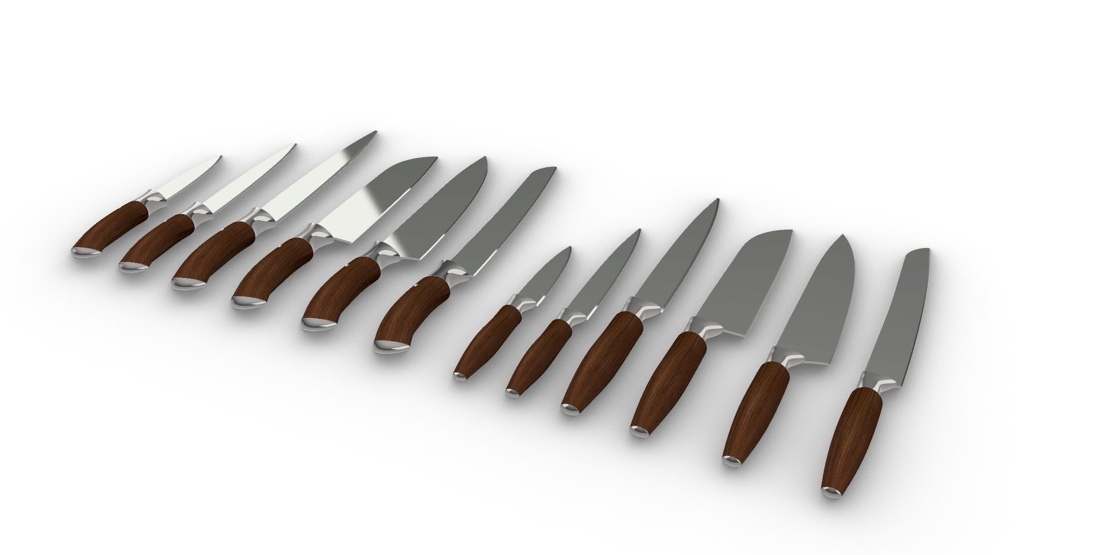 Knife Collection - 12Pcs 3D model_8