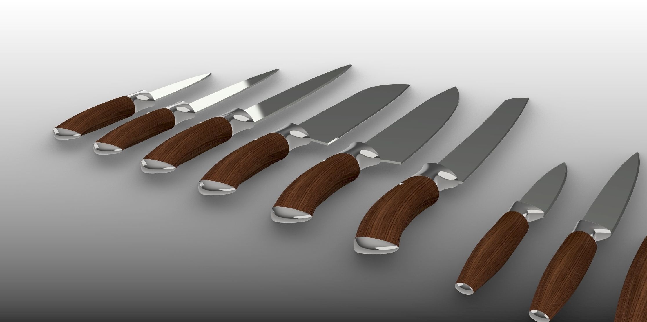Knife Collection - 12Pcs 3D model_14
