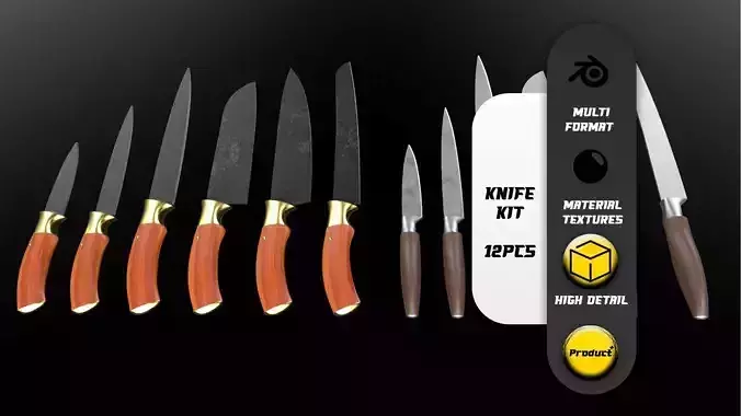 Knife Collection - 12Pcs