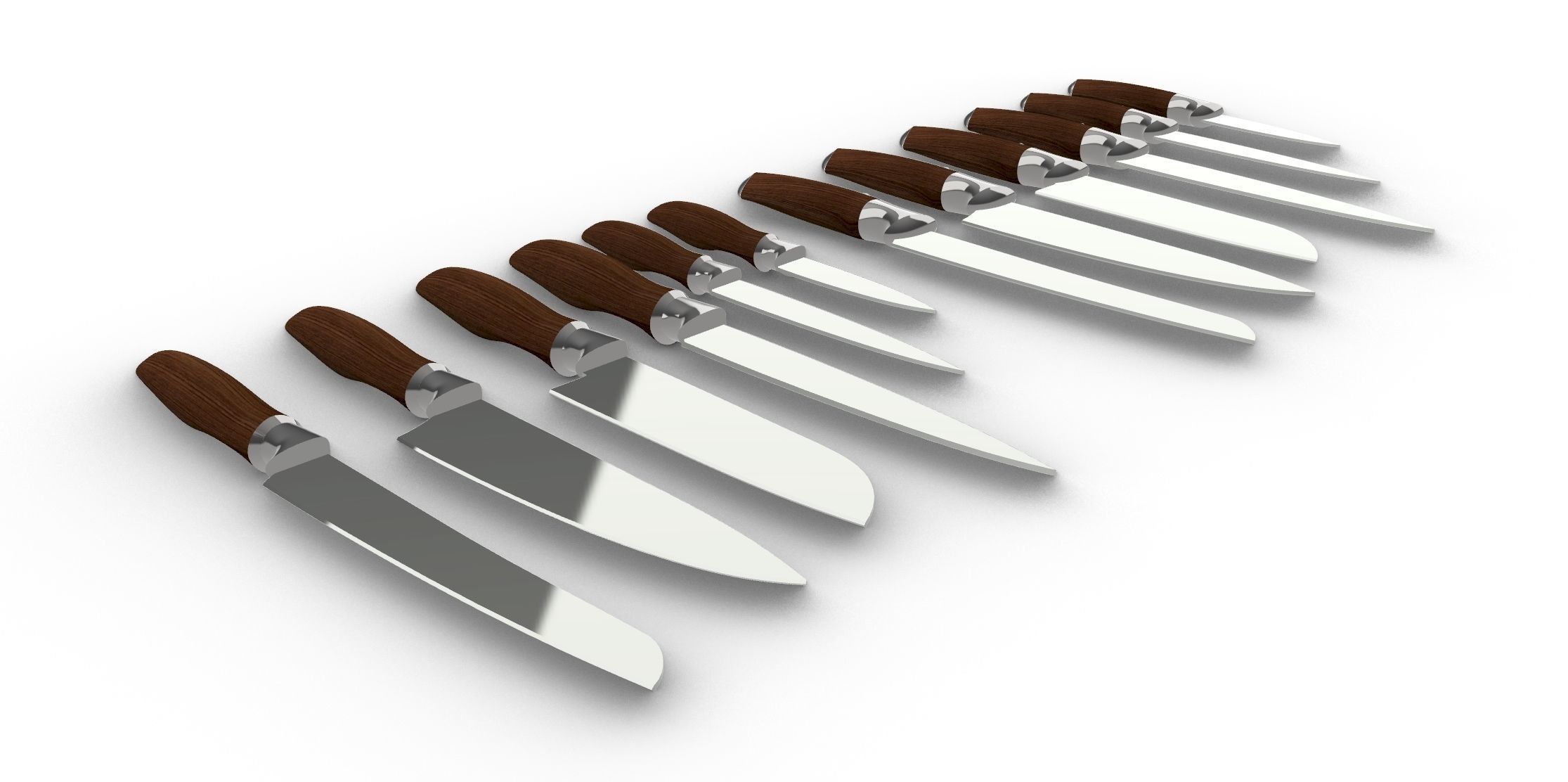 Knife Collection - 12Pcs 3D model_12