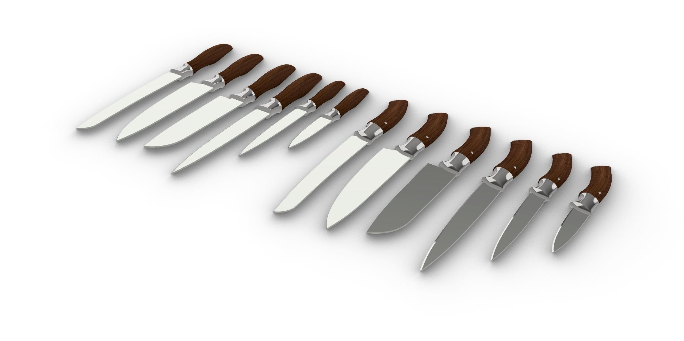 Knife Collection - 12Pcs 3D model_11