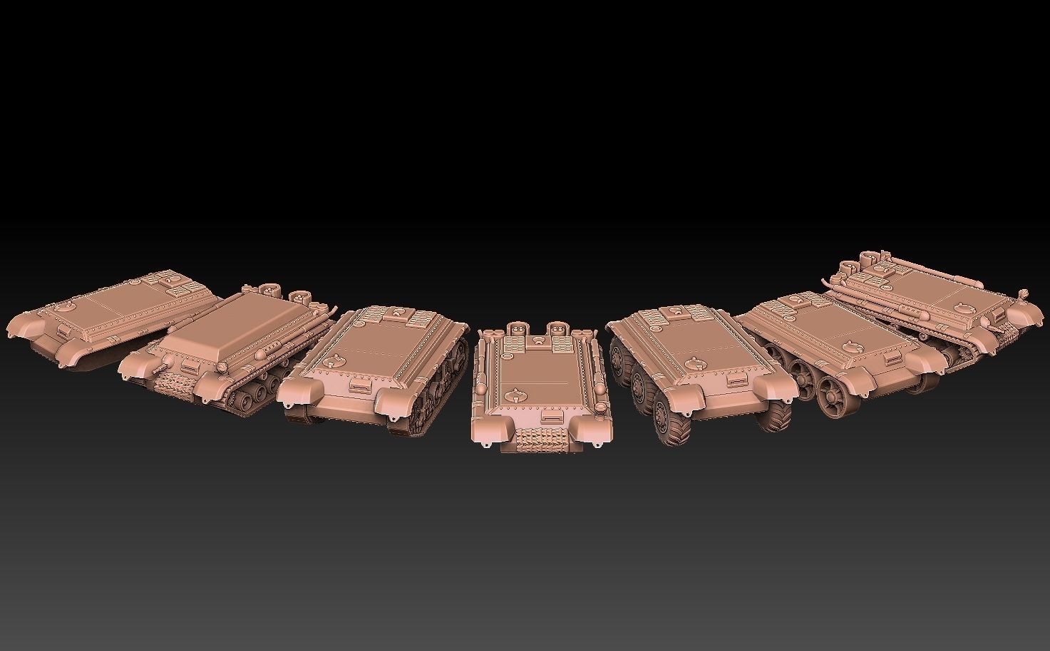 Tank Frames 3D print model_7