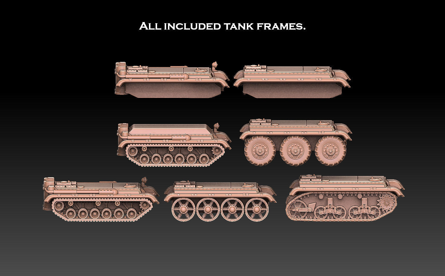 Tank Frames 3D print model_1