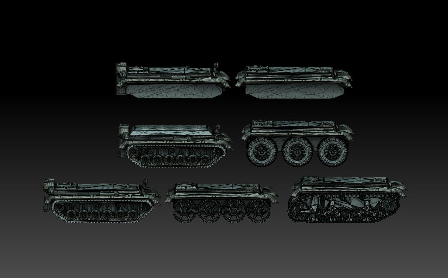 Tank Frames 3D print model_9