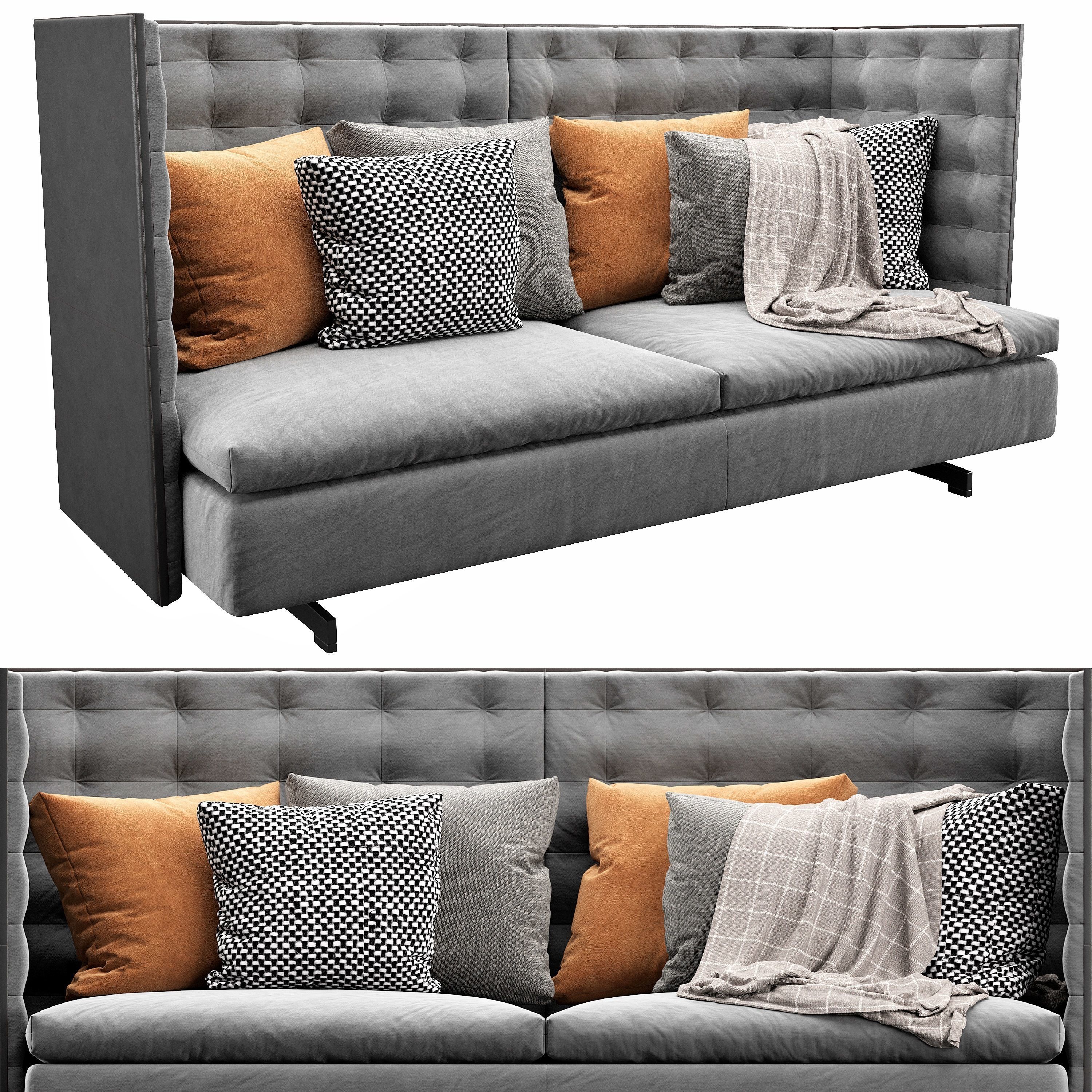 GranTorino HB Sofa 3D model_1