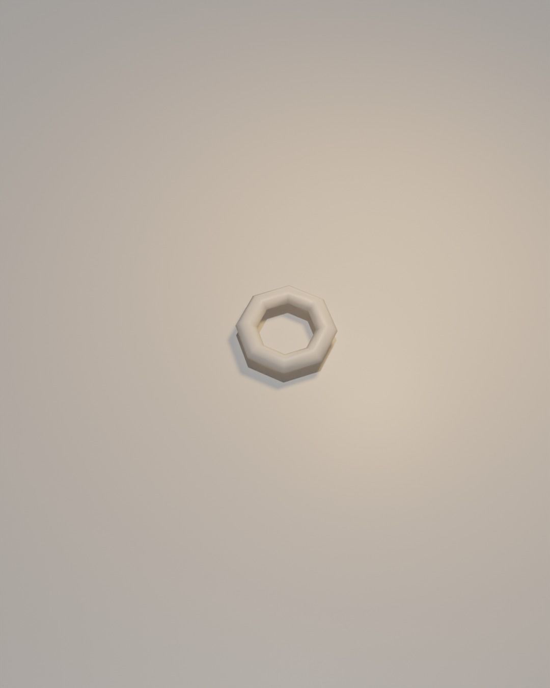 Life ring Low-poly 3D model_3