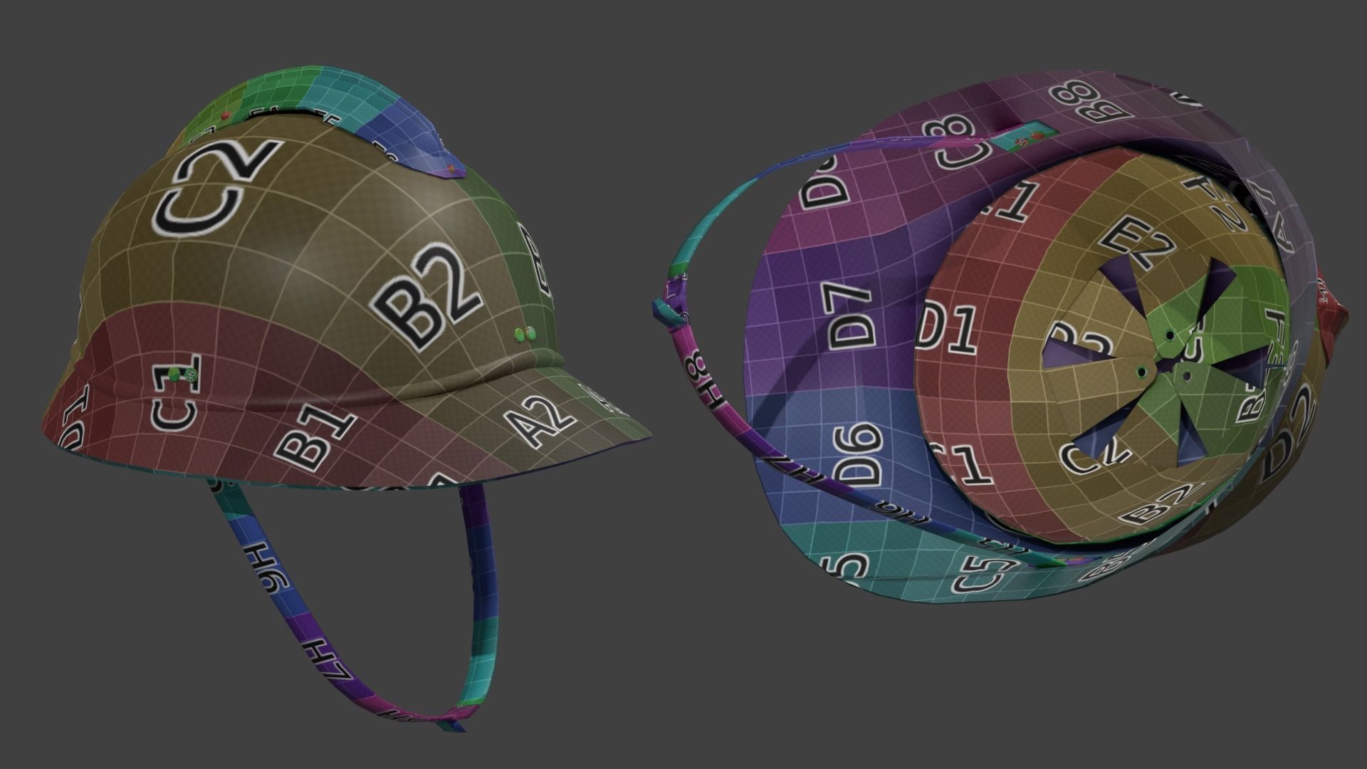 Adrian helmet - WW1  WW2 - V1 Low-poly 3D model_4