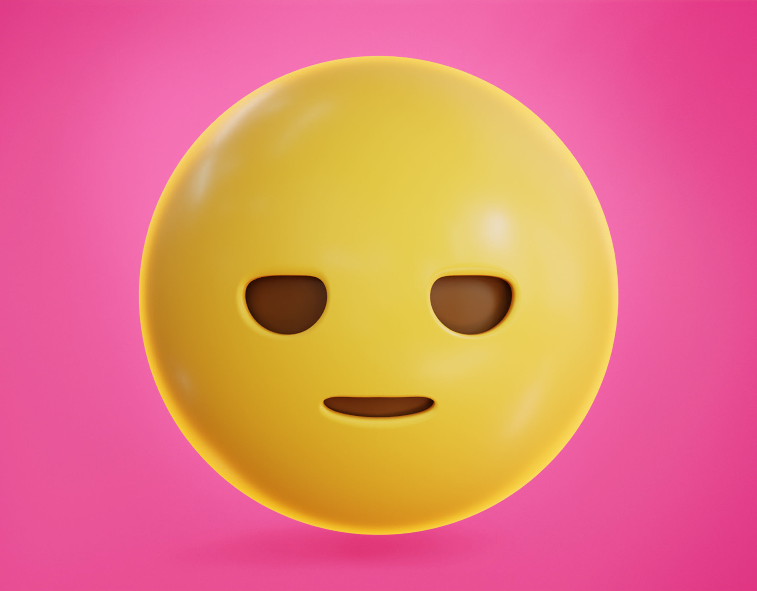 Yawning face Animated Emoji Low-poly 3D model_3