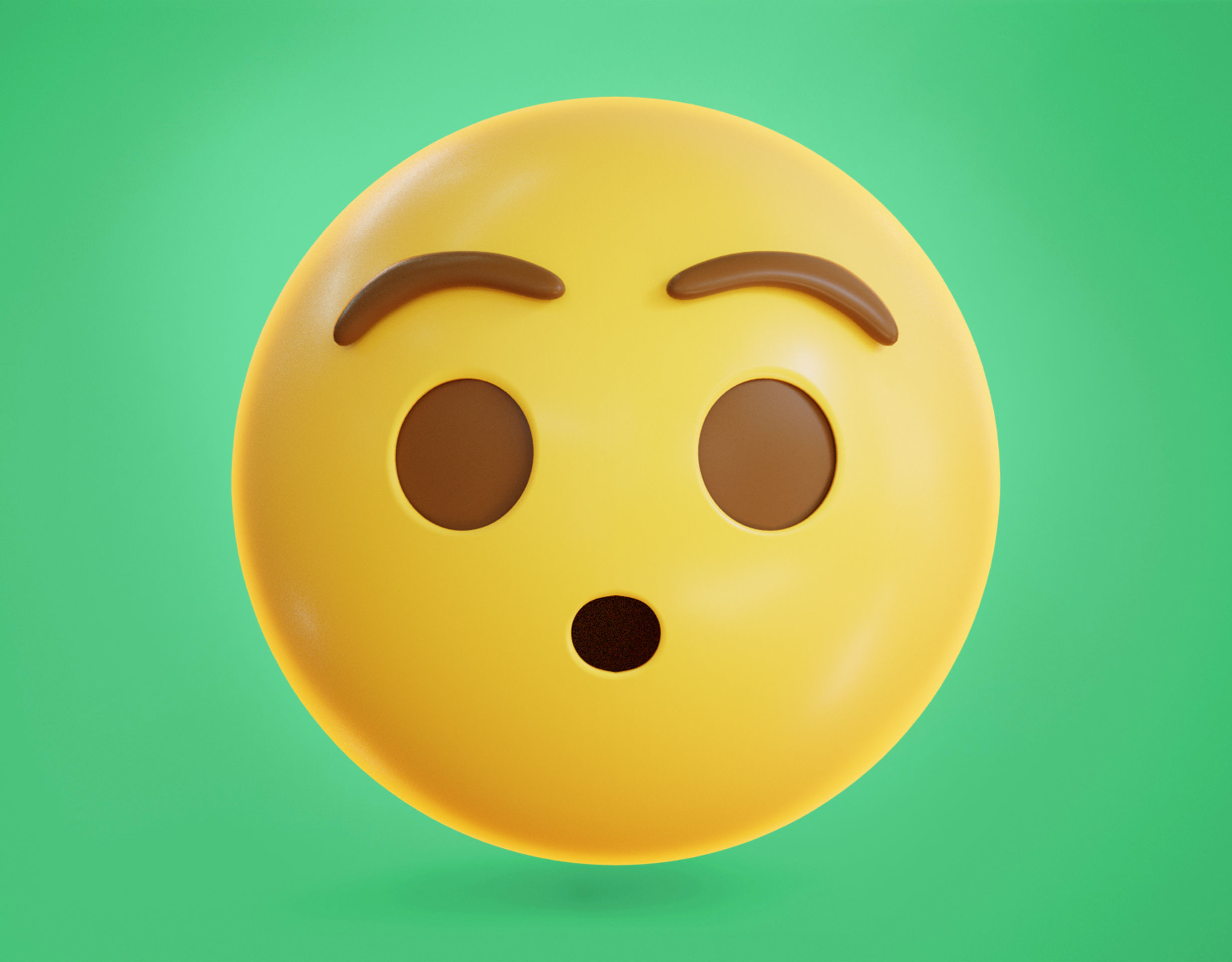 Vomiting face Animated Emoji Low-poly 3D model_7