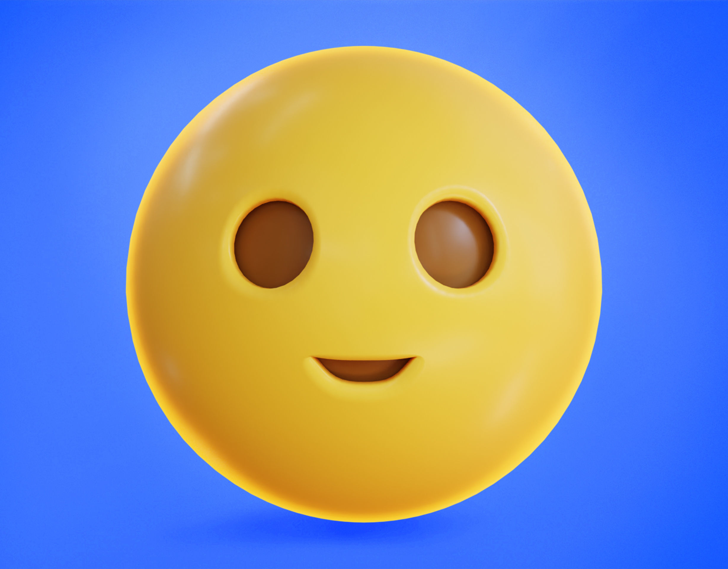Smiling face with Tear Animated Emoji Low-poly 3D model_3